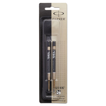 Parker® Refill For Parker Retractable Gel Ink Roller Ball Pens, Medium Conical Tip, Black Ink, 2-pack freeshipping - TVN Wholesale